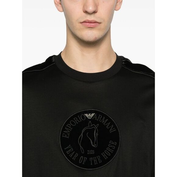 Emporio Armani Black T-Shirts & Vests - T-Shirts Men